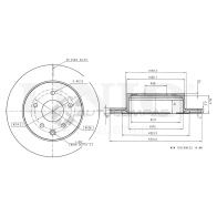 Диск тормозной задний UNIO 1441313986 BRD-20036 A0 IZ3L