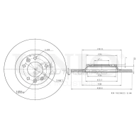 Диск тормозной задний UNIO 1441313996 C 494EVO BRD-20423