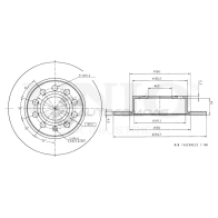 Диск тормозной задний UNIO BRD-20010 59H 1I6 1441313998