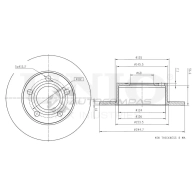 Диск тормозной задний UNIO BRD-20033 1441313999 G6 060