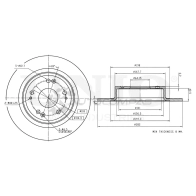 Диск тормозной задний UNIO BRD-20445 1441314007 4RNJPS 2