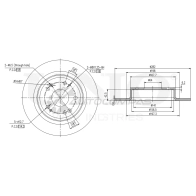 Диск тормозной задний UNIO BRD-20479 1441314009 V2 UD832