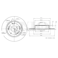 Диск тормозной задний UNIO 1441314011 QC VHQ1Y BRD-20068