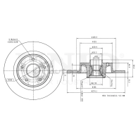 Диск тормозной задний UNIO EQ5 CK BRD-20478 1441314018