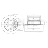 Диск тормозной задний UNIO BRD-20097 X EQ5AS 1441314042