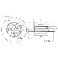 Диск тормозной задний UNIO C6K 6HT 1441314044 BRD-20506
