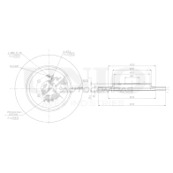 Диск тормозной задний UNIO BRD-20585 JJB9WD R 1441314047