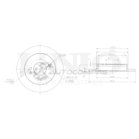Диск тормозной задний UNIO 1441314058 O08 BF BRD-20473