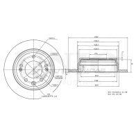Диск тормозной задний UNIO 1441314060 C E07HE BRD-20146