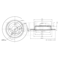 Диск тормозной задний UNIO LJ3 3RXR 1441314064 BRD-20468