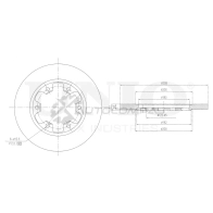Диск тормозной задний UNIO 1441314078 7LM M70U BRD-20232