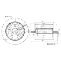 Диск тормозной задний UNIO 0C 7QCC 1441314079 BRD-20309