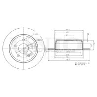 Диск тормозной задний UNIO BRD-20460 1441314081 T07QL D