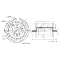 Диск тормозной задний UNIO BRD-20336 1441314087 C SY59