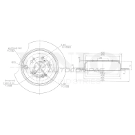 Диск тормозной задний UNIO BRD-20516 7NVF3 G4 1441314103