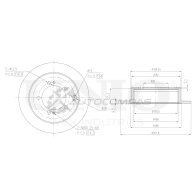 Диск тормозной задний UNIO BRD-20532 1441314106 7GUZ TA4