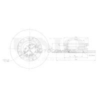 Диск тормозной задний UNIO 1441314113 D TAQR BRD-20399