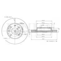 Диск тормозной передний UNIO BRD-20134 3Y2EG WB 1441314126