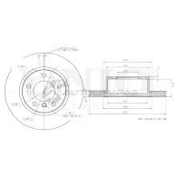 Диск тормозной передний UNIO GY QO4 1441314127 BRD-20341