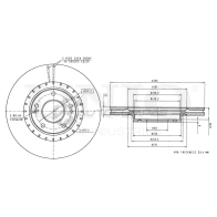Диск тормозной передний UNIO WT1 FU BRD-20052 1441314130