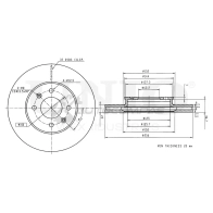 Диск тормозной передний UNIO GV ZM9 1441314132 BRD-20022