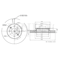 Диск тормозной передний UNIO UCYB QQ BRD-20077 1441314139