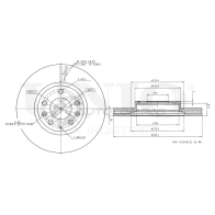 Диск тормозной передний UNIO C7J 77 BRD-20211 1441314140