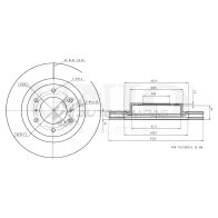 Диск тормозной передний UNIO XZUW 4 1441314153 BRD-20304