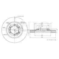 Диск тормозной передний UNIO AN 9C6UZ 1441314159 BRD-20147