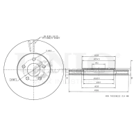 Диск тормозной передний UNIO BRD-20174 3JMM 1 1441314165
