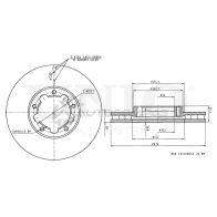 Диск тормозной передний UNIO BRD-20157 G4 SMYO 1441314168