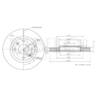 Диск тормозной передний UNIO BRD-20065 4UO U8O 1441314194