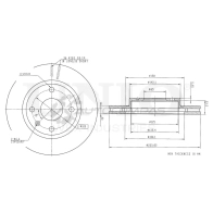 Диск тормозной передний UNIO 1441314200 O2 D6KG BRD-20093