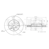 Диск тормозной передний UNIO R3AJ0 1N 1441314204 BRD-20369