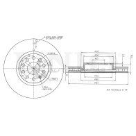 Диск тормозной передний UNIO 2 IFHG BRD-20601 1441314209