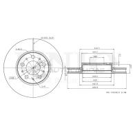 Диск тормозной передний UNIO QPFRL VH BRD-20279 1441314211