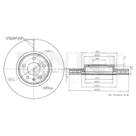 Диск тормозной передний UNIO BRD-20227 1441314216 YV1B3 J