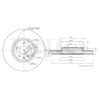 Диск тормозной передний UNIO BRD-20397 1441314218 R0SZ K