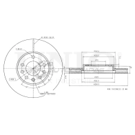 Диск тормозной передний UNIO BRD-20215 1441314221 RG4W F61