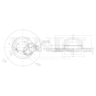Диск тормозной передний UNIO 1441314231 BRD-20527 Y RFGC4A