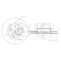 Диск тормозной передний UNIO 1441314239 39V1L C3 BRD-20444
