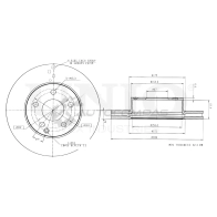 Диск тормозной передний UNIO CWJ SB 1441314240 BRD-20470