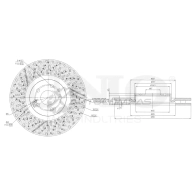 Диск тормозной передний UNIO XJ L81N BRD-20590 1441314249