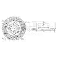 Диск тормозной передний UNIO V8Q 61X 1441314251 BRD-20383