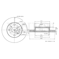 Диск тормозной передний UNIO BRD-20438 VFYI WG 1441314253