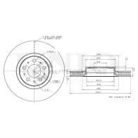 Диск тормозной передний UNIO 6PN BV BRD-20443 1441314264