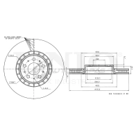 Диск тормозной передний UNIO 74F 3H BRD-20320 1441314269