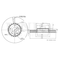 Диск тормозной передний UNIO VMUU P 1441314272 BRD-20370