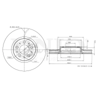 Диск тормозной передний UNIO BRD-20511 1441314273 TB1E JQF