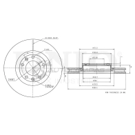 Диск тормозной передний UNIO BRD-20401 1441314275 T UDTC
